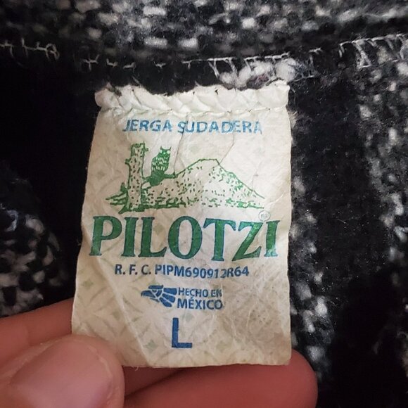 Jerga Sudadera Pilotzi Vintage Baja Blanket hoodie, Size L - Picture 4 of 5